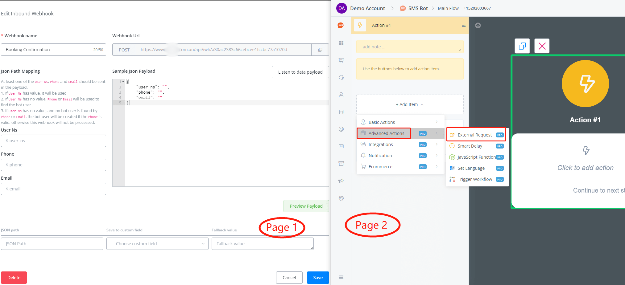 inbound webhook